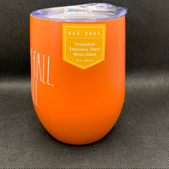 Rae Dunn HAPPY FALL, Y’ALL Insulated Wine Glass - Picture 3 of 6